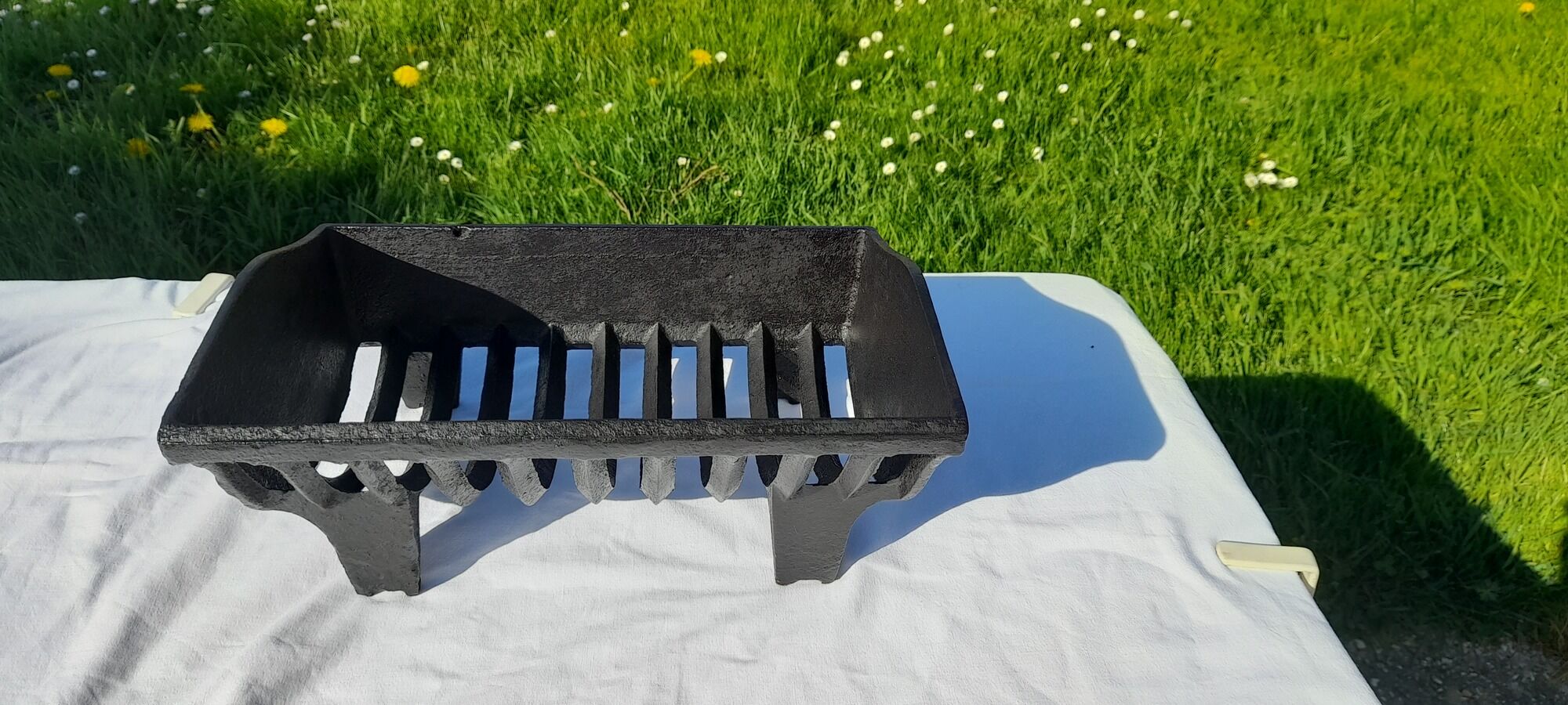 Fireplace grid door büches cast iron black L 30.5 cm for fireplace
