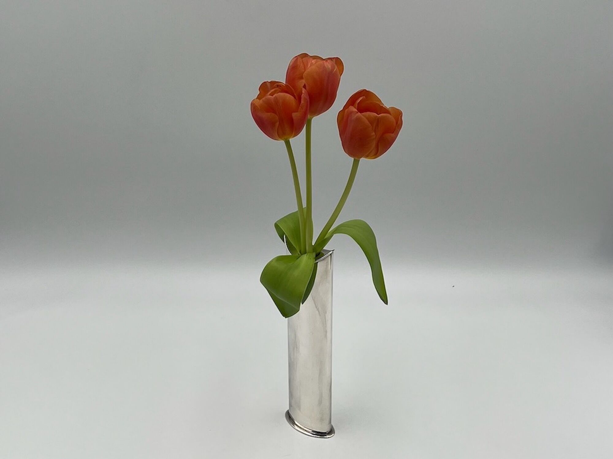 Silver Plated Vase 'Giselle' by Lino Sabattini, 60s