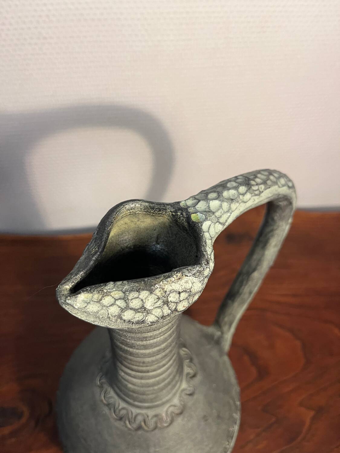 Partenon Spanish Ceramic Pitcher Vase
