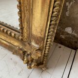 Louis Philippe Flowered Mirror 19th 84x150cm