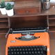 Functional Brother typewriter orange
