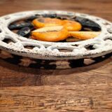 Dessous de plat rond ancien métal Fruits Orange dp1021F58