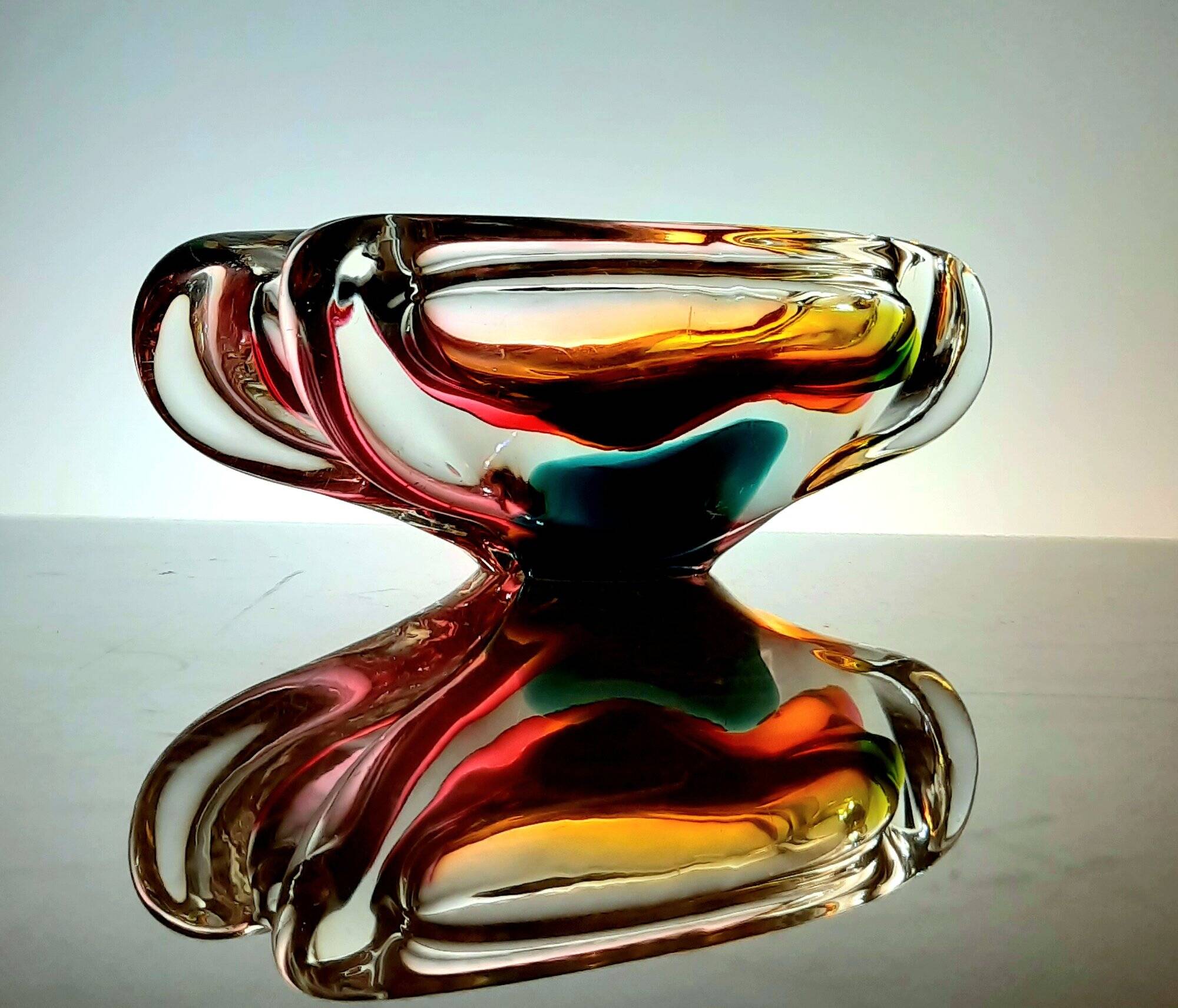 Vintage Cup • Blown Glass • Josef Rozinek • Borske Sklo • 1960