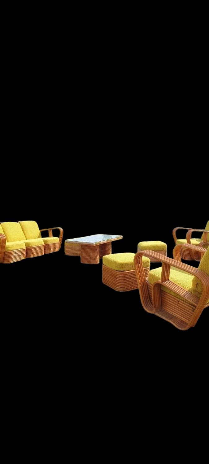 complete vintage pretzel living room