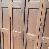Lot shutters / doors / 4 elements solid wood patinated ep 1940 - 216cm