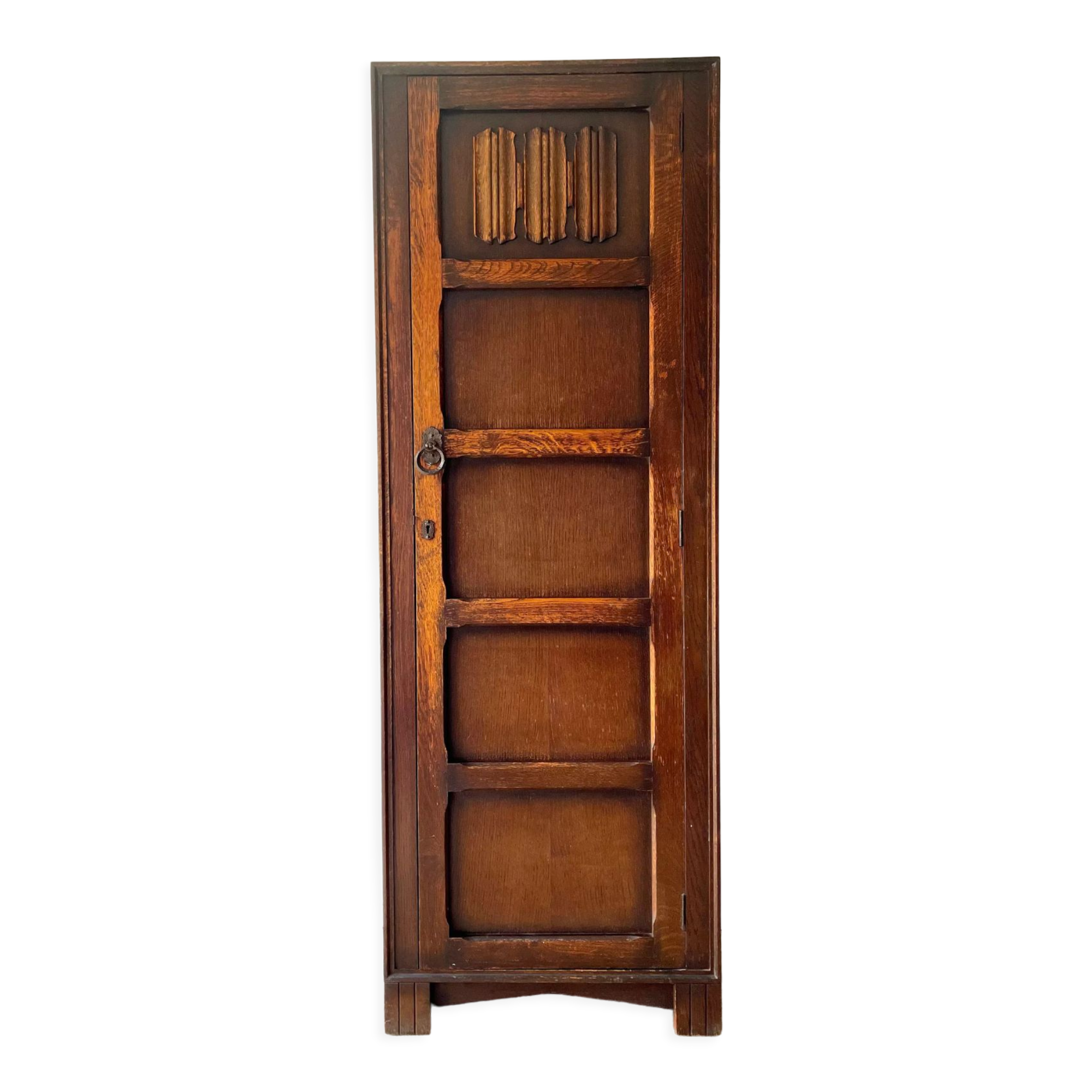 Vintage single art deco wardrobe