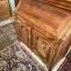 Large writing desk library in solid walnut Louis XV style.
