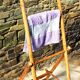 Vintage bamboo towel holder 70s