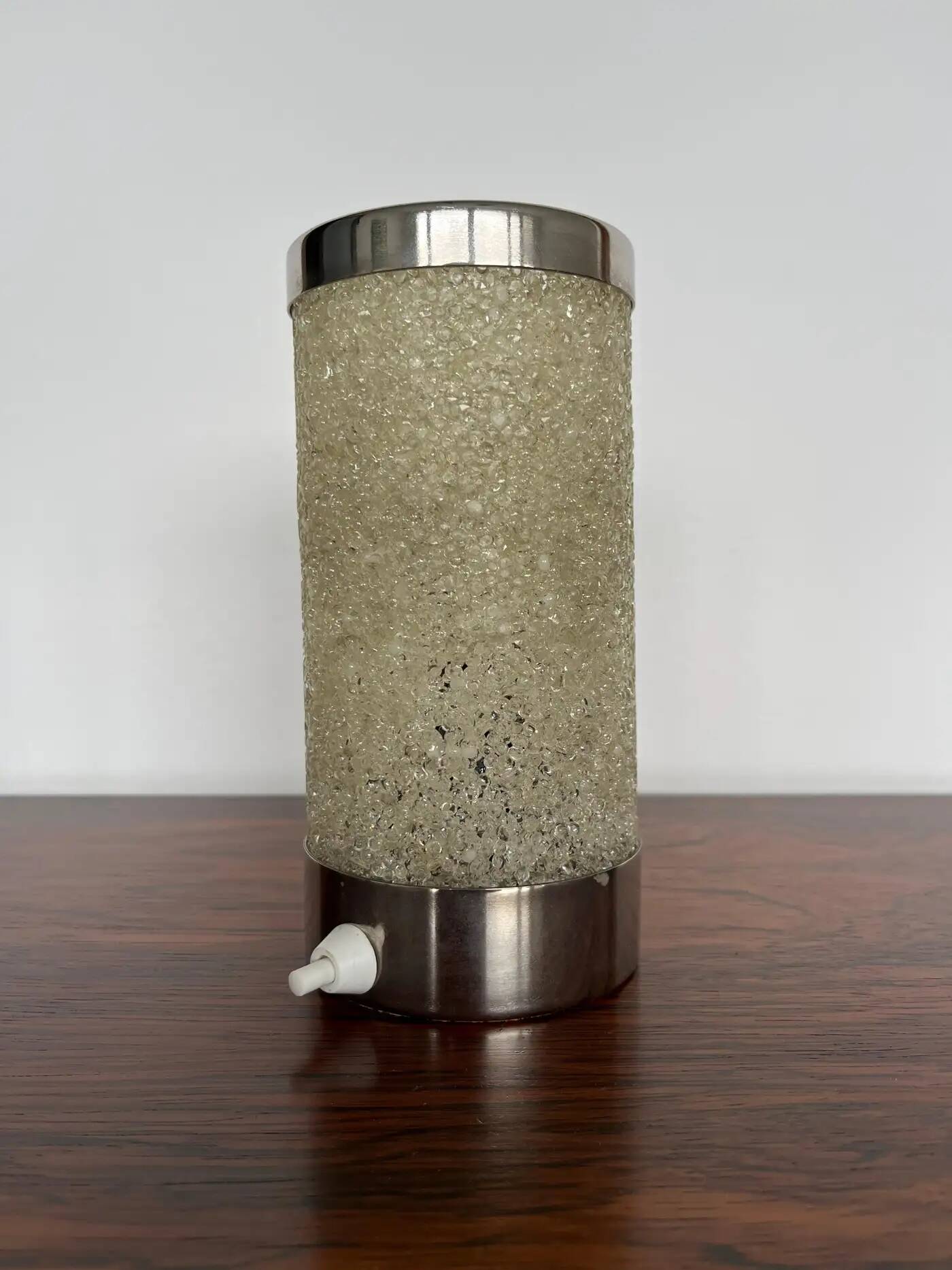 Midcentury design plastic and chrome table lamp by Aka, Germany, 1960s