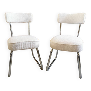 Paire de chaises traîneau - vintages