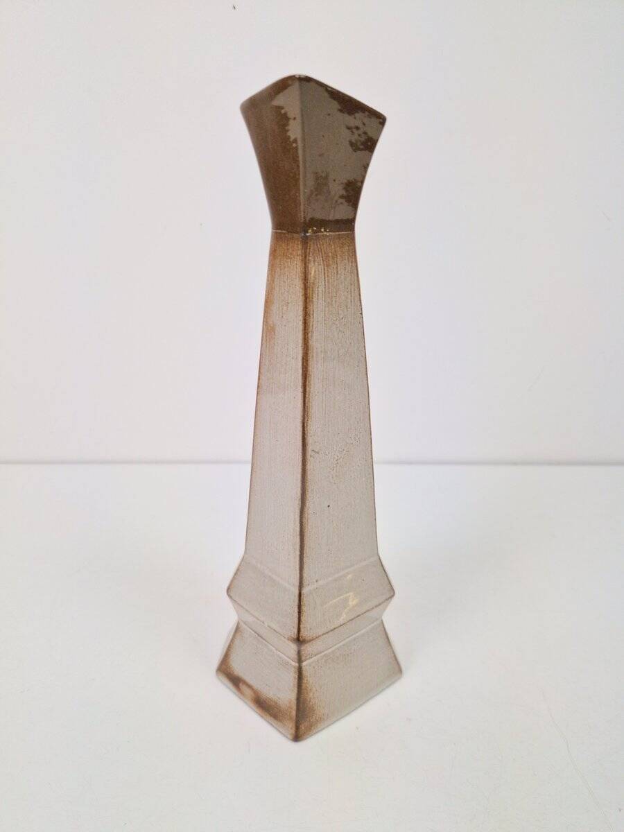 Vase en céramique cubiste, années 1950