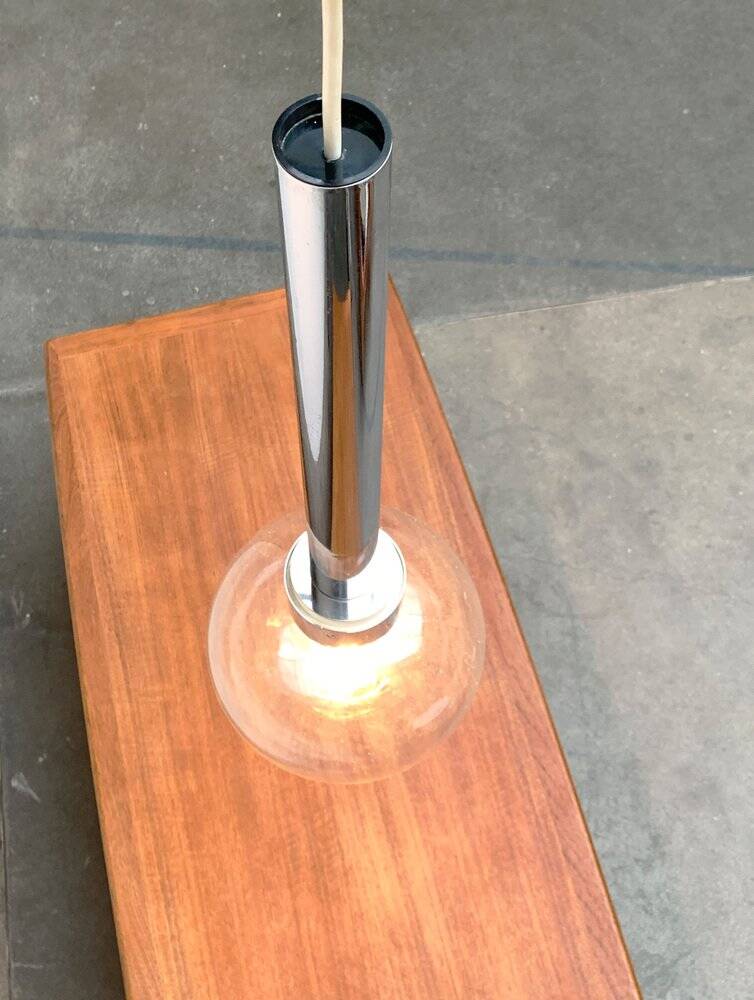 Vintage Space Age Suspension in Chrome and Glass by Motoko Ishii for Staff, 1970s