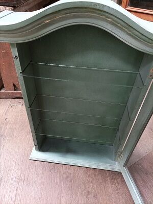 Cabinet showcase collection wood patinated paint