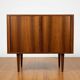 Rosewood Tambour Door Cabinet By Kai Kristiansen For Feldballes