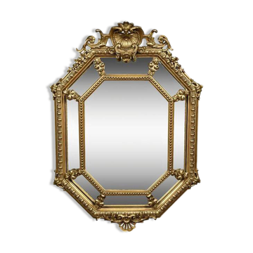 Miroir à parcloses, style Louis XV – Milieu XIXe