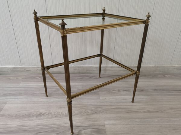 table d’appoint en laiton du milieu du siècle