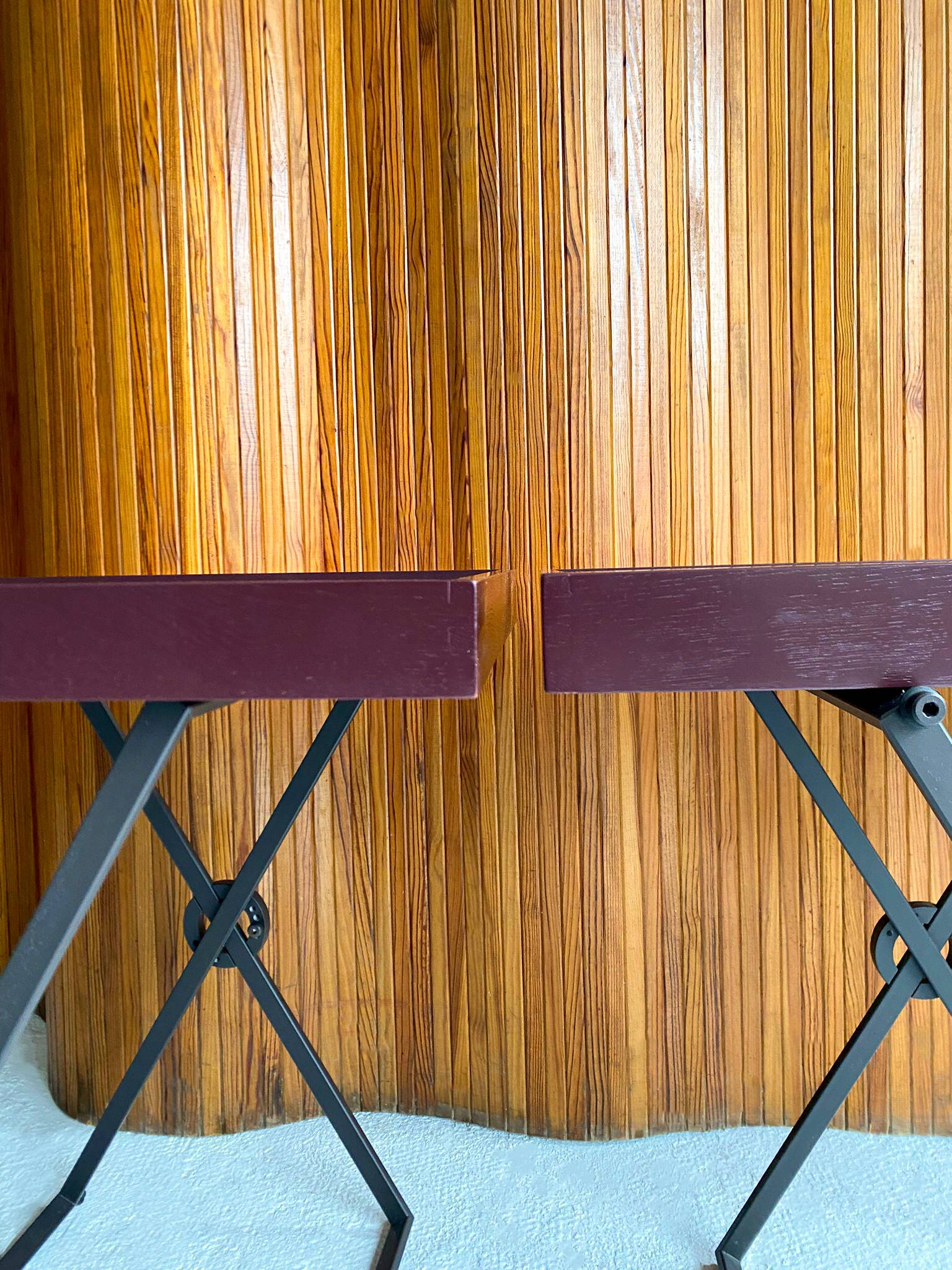 Peter ghyczy – set of 2 folding tables “pioneer t65”