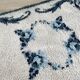 Bohemian pure wool blue rug 125x78cm