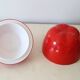Red apple ice bucket, vintage