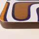 Vintage Formica trivet, psychedelic patterns
