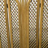 Vintage rattan and bamboo screen 1950/60