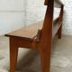 Antique vintage elm bench