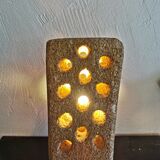 Brutalist-style stone lamp circa 1970