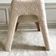 Fauteuil chauffeuse en moumoute peau de mouton
