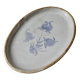 Oval dish signed Chantal and Thierry Robert, Poncé sur Loir