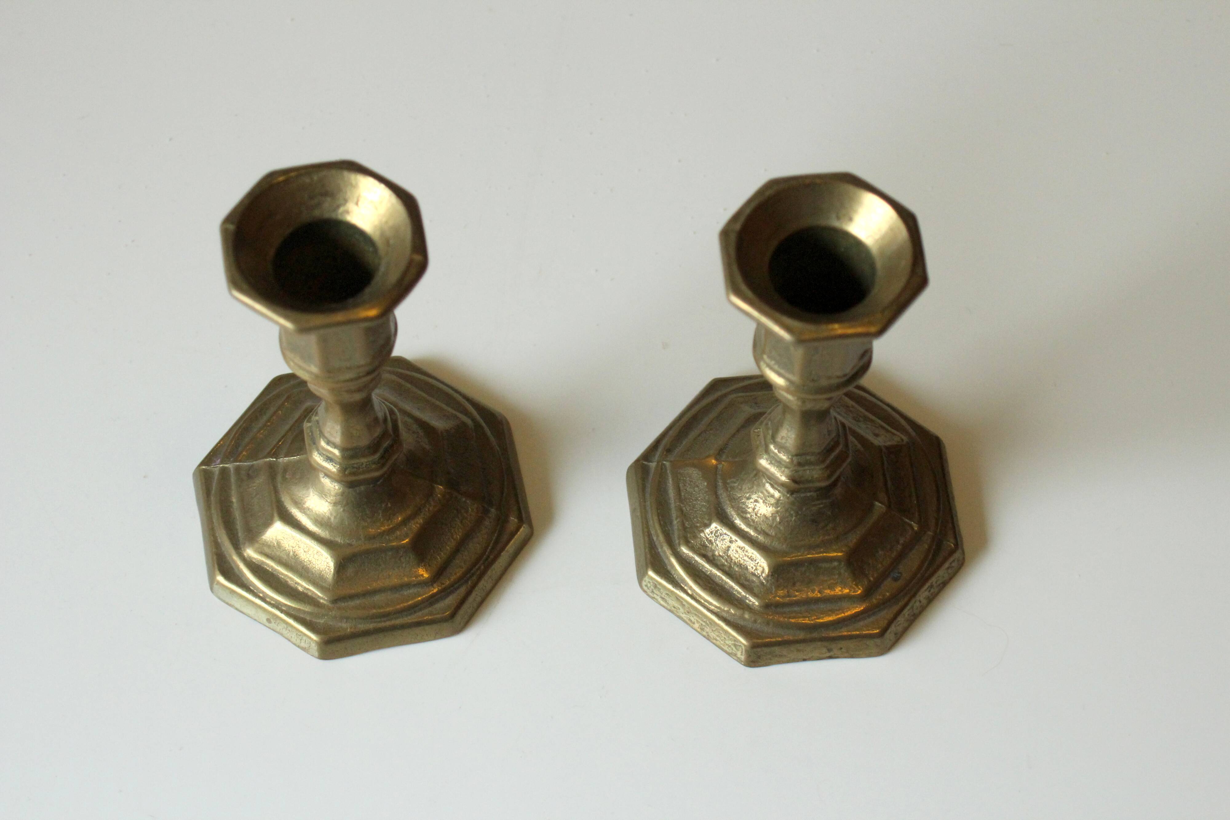 Pair of  nice brass candle holder