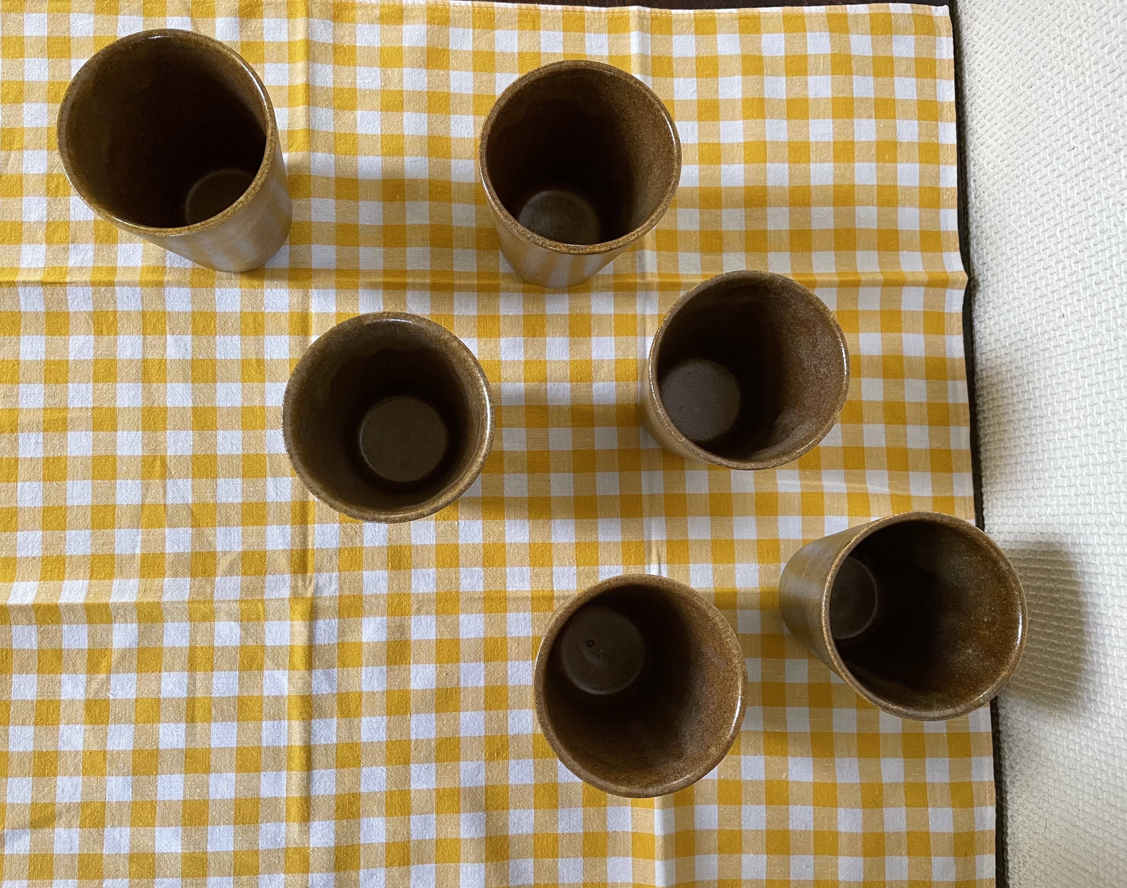 Digoin stoneware mugs