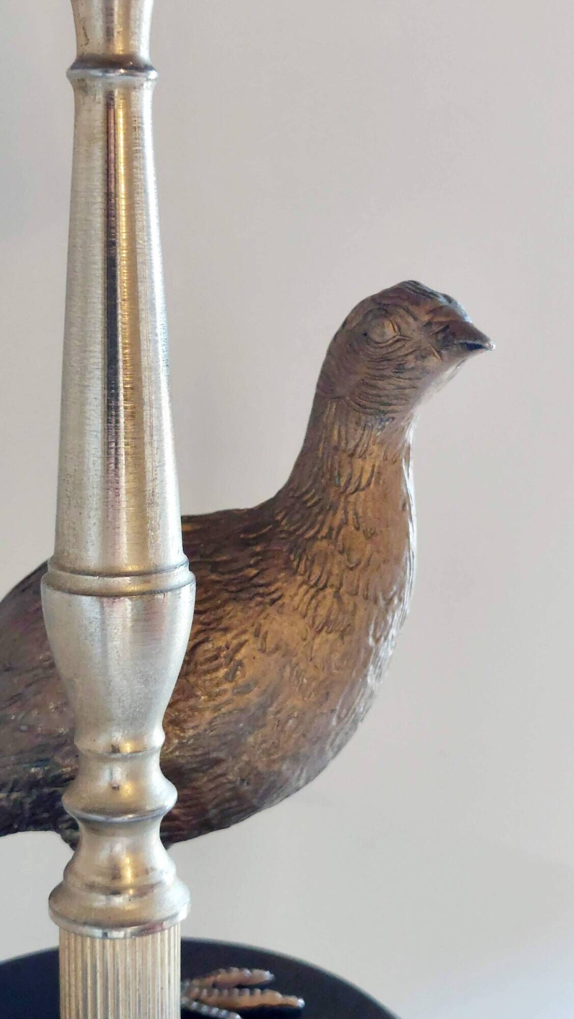 Lampe vintage en laiton, style Maison Charles, années 50–70