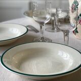 6 earthenware soup plates