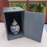 Weathered wooden headdress box