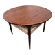 Round coffee table in teak and rope by Møbelintarsia, Denmark, 1960.