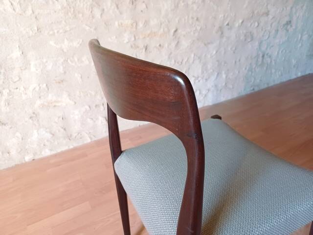 8 Scandinavian teak chairs, 1960s