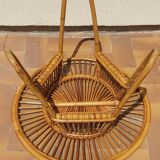 Rattan coffee table 50s