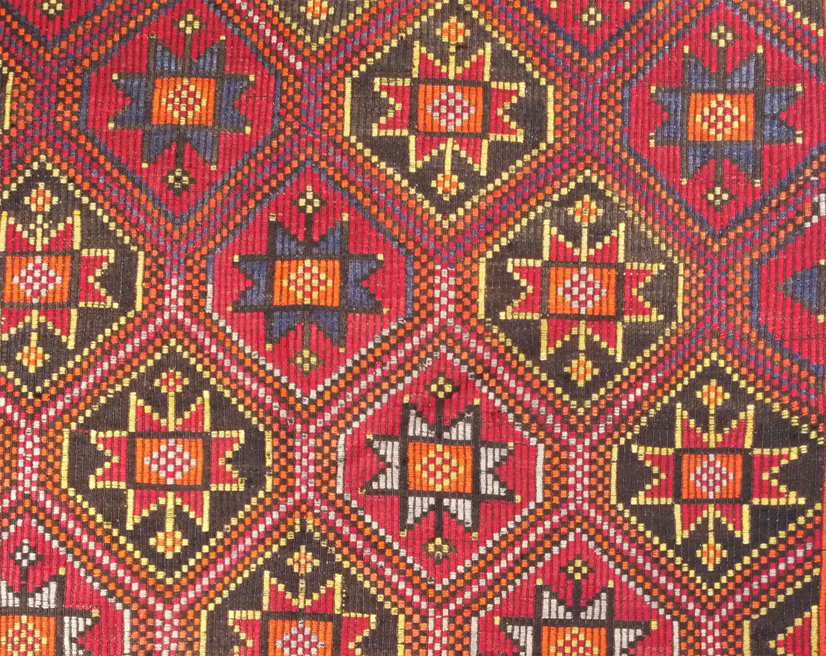 Anatolian handmade kilim rug 336 cm x 186 cm