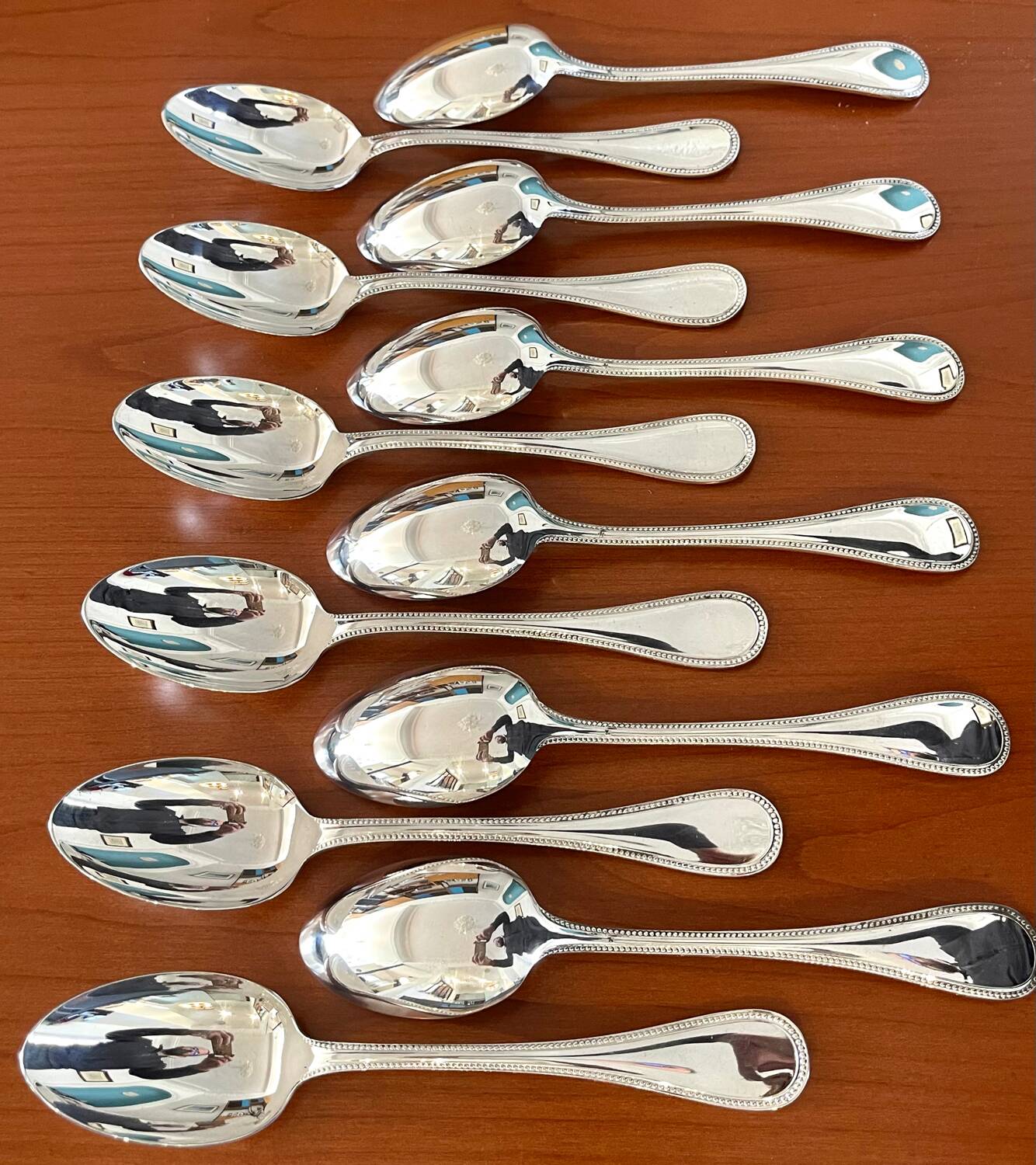 Christofle pearls 12 table spoons 20.5 cm near new condition