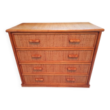 PierImport 4-drawer rattan chest of drawers