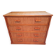 Vintage rattan chest of drawers