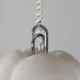 Rare vintage acryl and chrome pendant light by Gebrüder Cosack für Cri