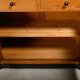 Art Deco Amsterdam School Cabinet Sideboard Oak and Marble, 1930s Netherlan
