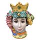 Sicilian vase woman frutta large
