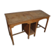 Office with double oak desks