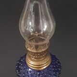 Old oil lamp blue glass
