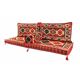 Ethnic Sofa, Living Room Floor Sofa, Red Sofa Seating