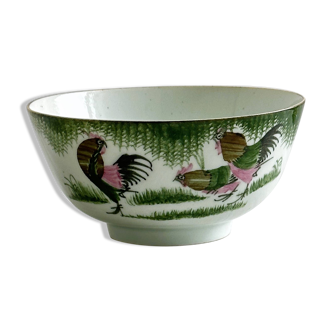 Bol en porcelaine avec motif coq