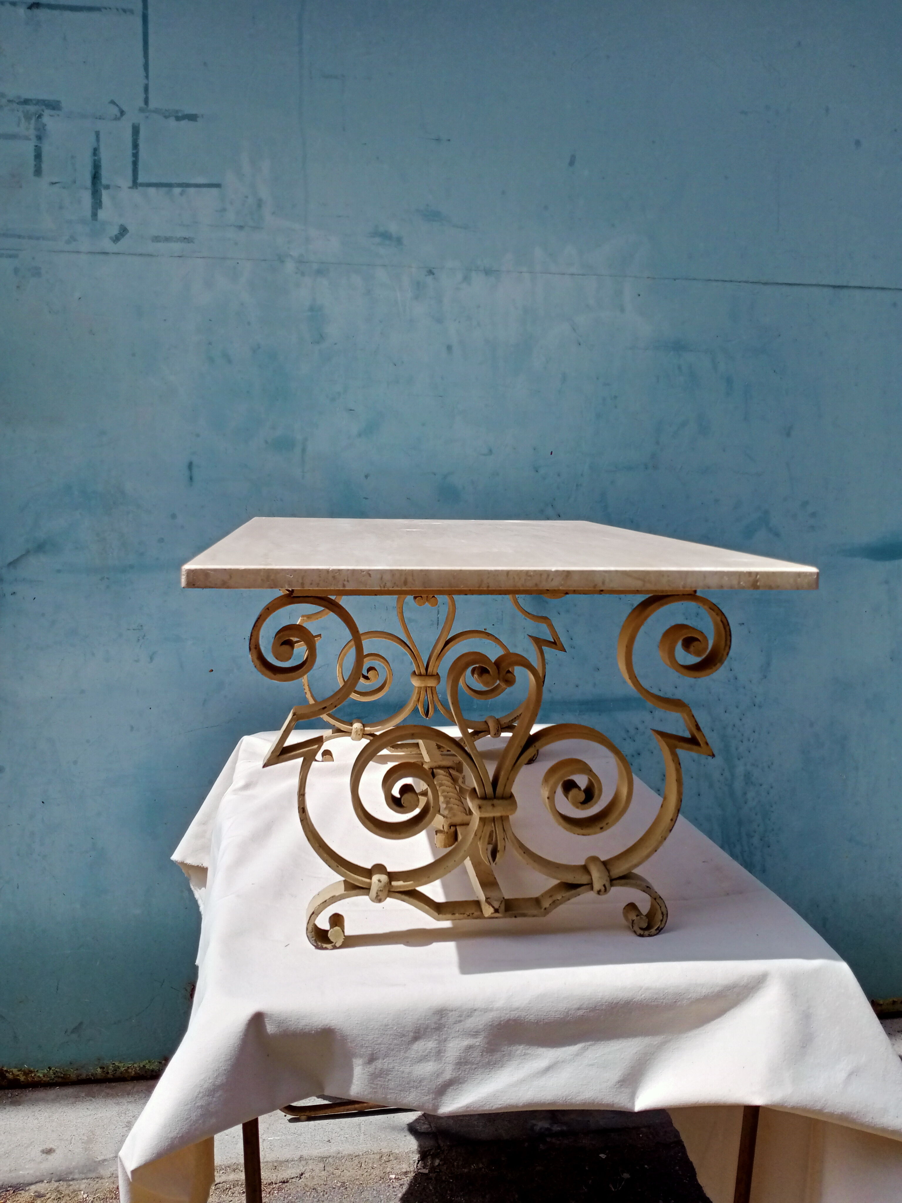 Iron coffee table forge 40 art deco