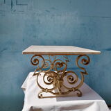 Iron coffee table forge 40 art deco